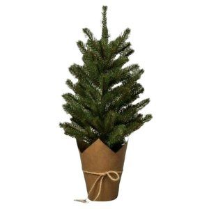 Hearth And Hand With Magnolia 22" Faux Pine Christmas Tree Craft Paper Planter
